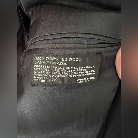 Stafford Navy Pinstripe Suit 41 regular - Picture 5 of 7